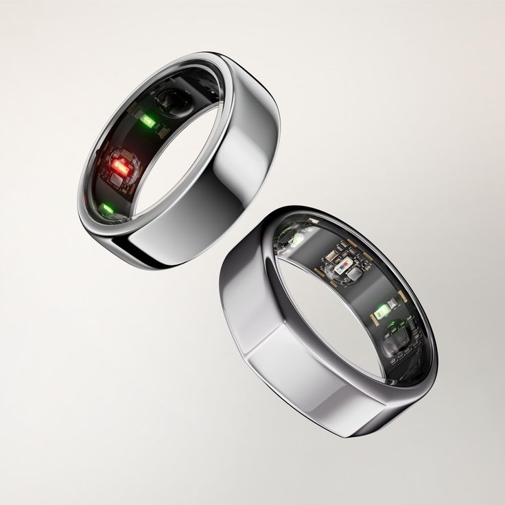 The Health Ring Smart Tracking Titanium Silver Size -11 - Image 3