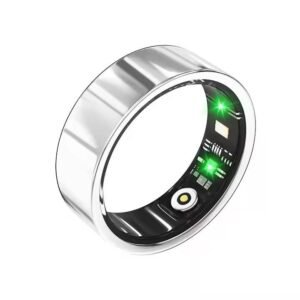 The Health Ring Smart Tracking Titanium Sliver Size- 7