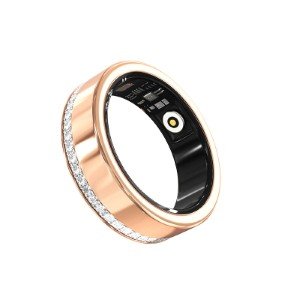 V2 Smart Ring Heart Rate with Elegant Diamond Look- Pink