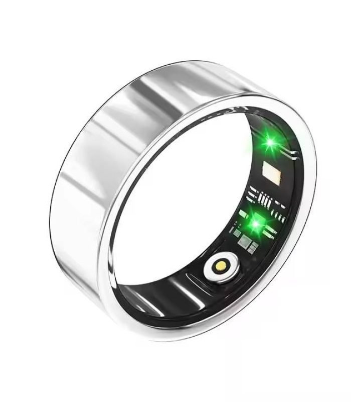 The Health Ring Smart Tracking Titanium Silver Size -11
